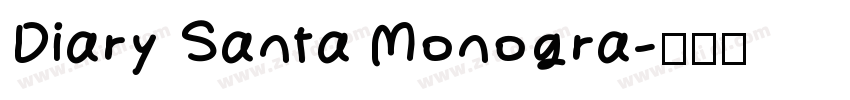 Diary Santa Monogra字体转换